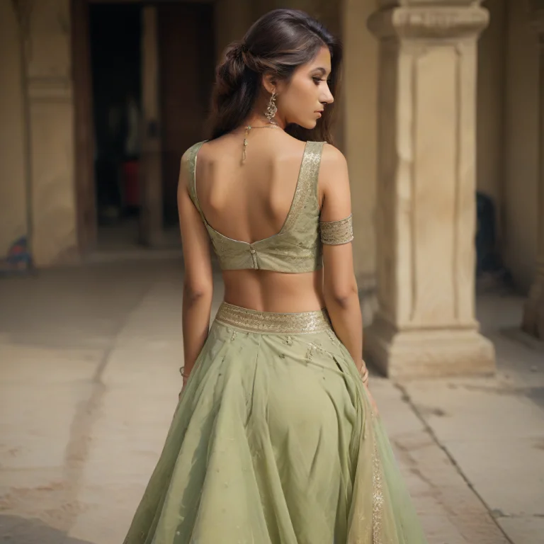 Revatirakara,back View Full , 1 Beautiful Indian Girl, Very...