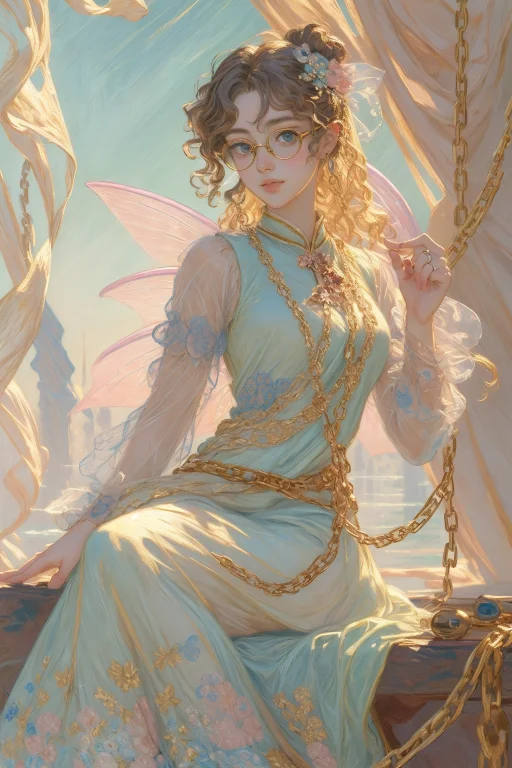 1girl, Loramonetv16 Monet, Oil Painting Style, Anime Fit Cos...