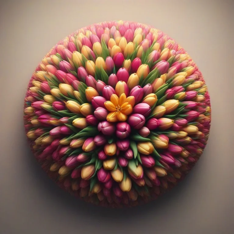 Jaynl-tm, Made Of Tulips, Arrow, Bow