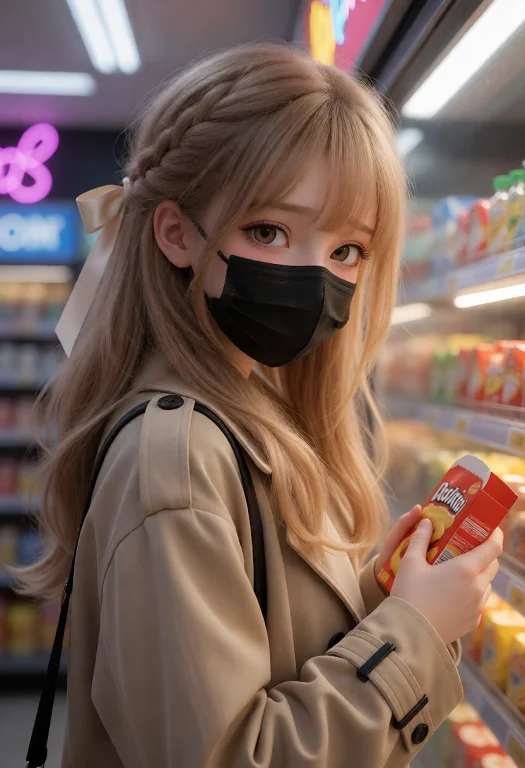 3d Render, Pixar Style, 3d Realism. A Beautiful Young Anime-...