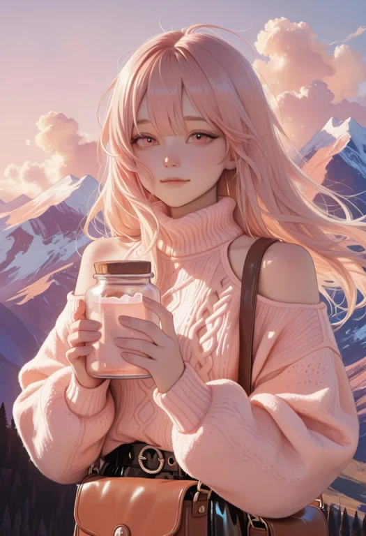 1girl, Half-body, Focus On Face And Shoulders, Stray Cloud C...