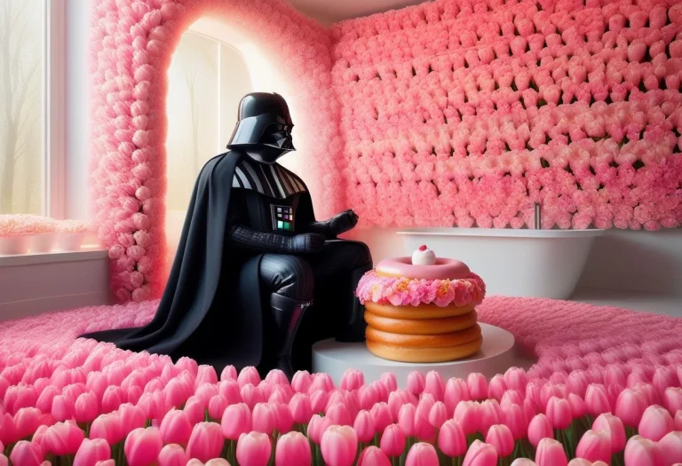 Jaynl-tm, Darth Vader Sitting On A Glowing Toilet, Munching...