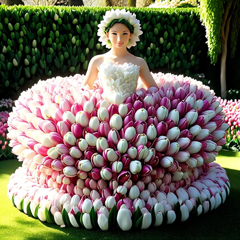 Jaynl-tm, Made Of Tulips, A Classic Venus Statue Form Create...
