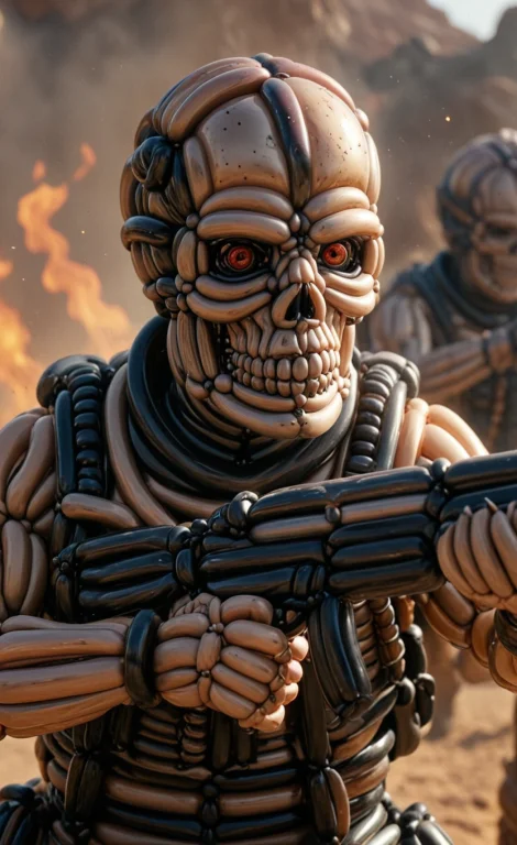 Dynamic Pose, Award Winning, 8nvnb4l0n, Close Up Of Skull Ar...