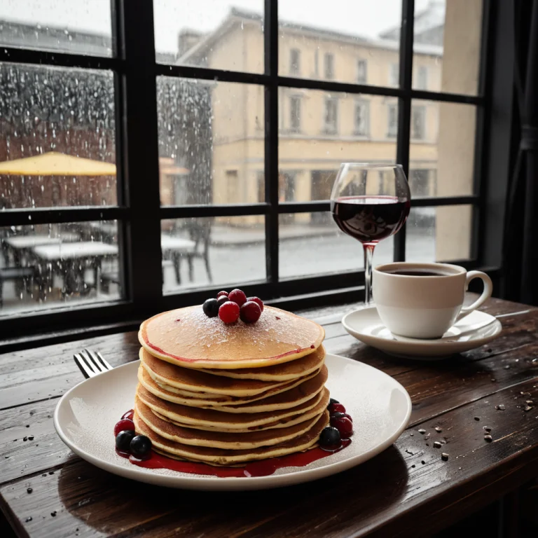 Foodcafewindow2, Product Photography Of A Stack Of Pancakes,...