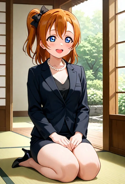 Masterpiece, 1girl, Love Live Kousaka Honoka, Black Blouse,...