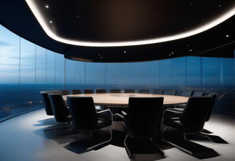 Masterpiece, Photorealistic 3d Render, Luxury Corporate Offi...