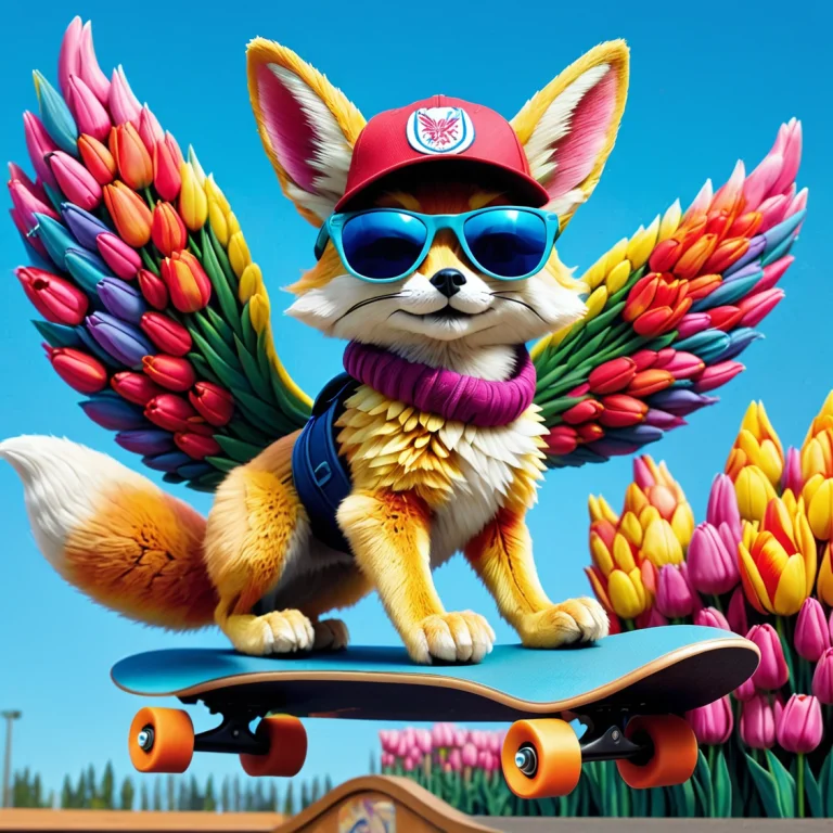 Jaynl-tm, Made Of Tulips, Fennec Fox Knight, Wearing Sunglas...