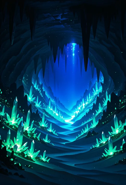 Inside,sand Cave, Crystalline Stalactites And Stalagmites, G...