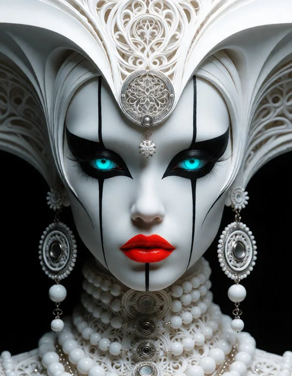 A Breathtaking Portrait Of A Silent Goddess. Her Face Is A S...