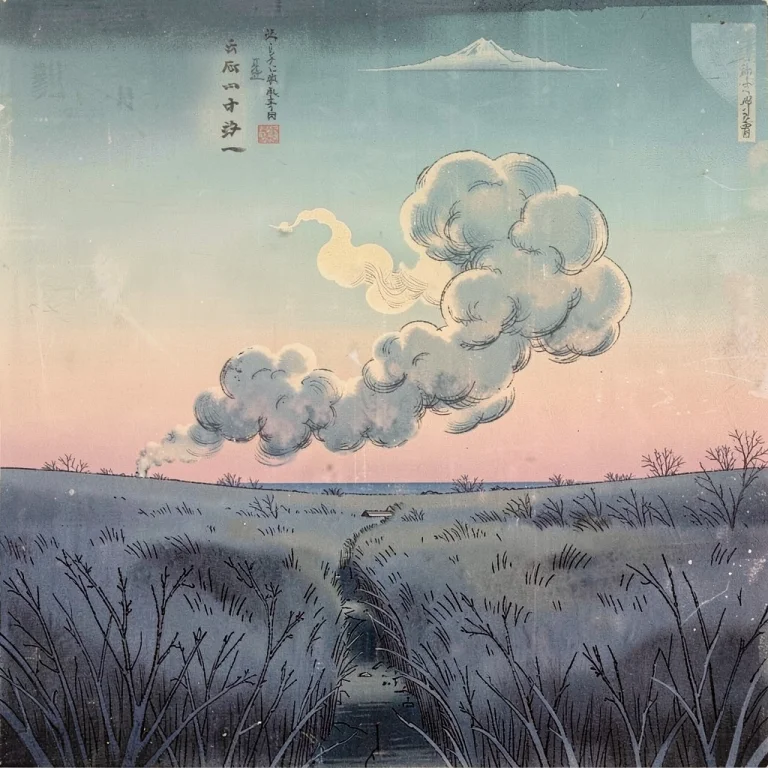 A Well Breathing Cold Air In A Silent Field, Surrealism, Rim...