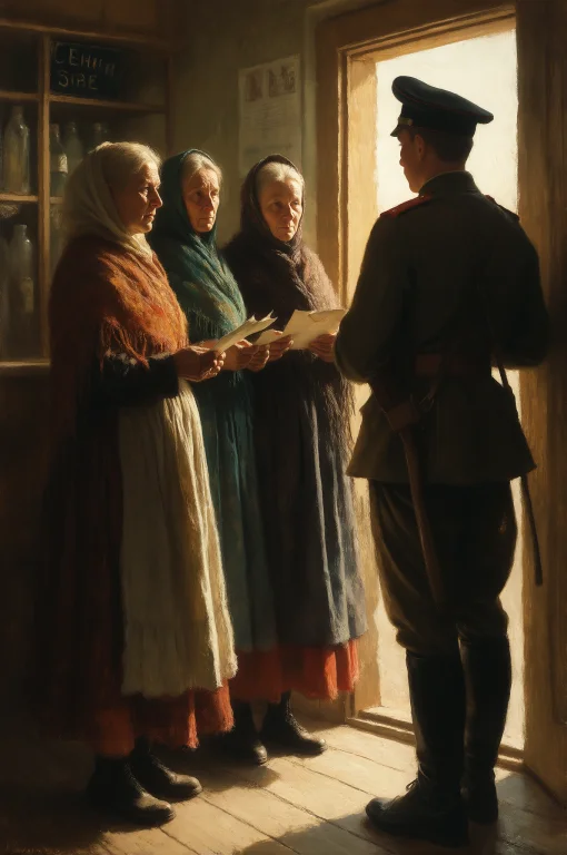 In The Style Of Ilya Repin, Wide 34 Cinematic Plate, Full-bo...