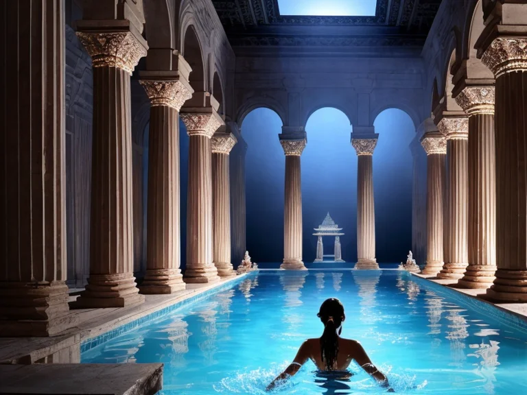 At Night, Dark, Nighttime, Interior, Intricately Detailed, A...