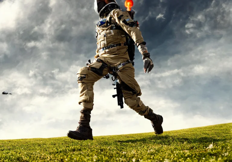 Textless, Best Quality, Adventure Man, Military Space Viking