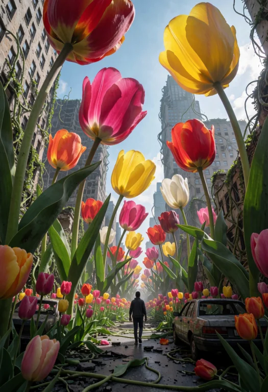 Loratulipmania1,jaynl-tm,made Of Tulips, A Dystopian City Co...