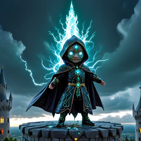 Detailed, 8k Uhd, High Quality, Masterpiece, A Chibi Biolomu... — SDXL AI Prompt: detailed, 8k uhd, high quality, masterpiece, A chibi biolomunisicent fierce vapi...