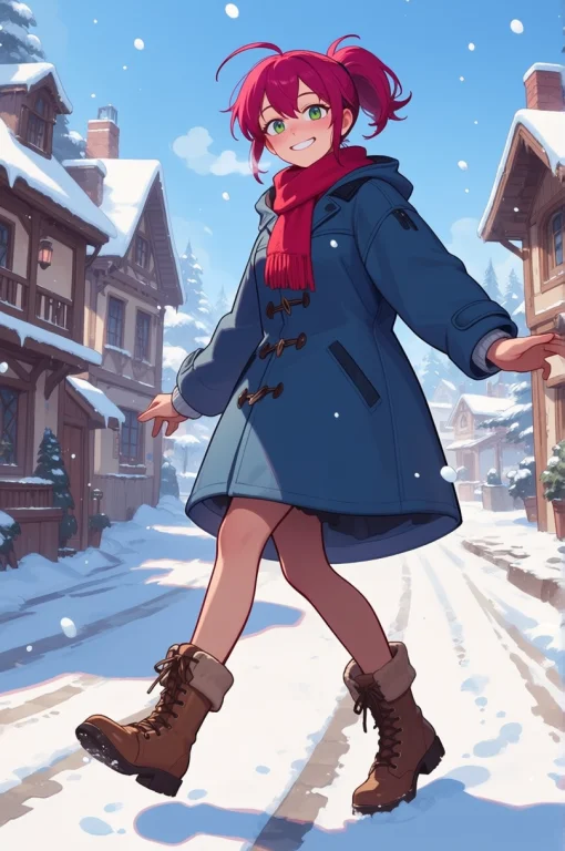 Sylviaptn. A Full-body Illustration Of Sylvia Smiling On A S...