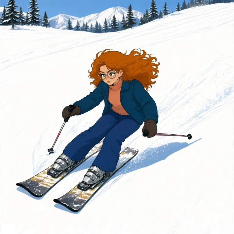 Snow, Skiing, Ski Pole, Pants, Outdoors, Sweater, Holding Sk...