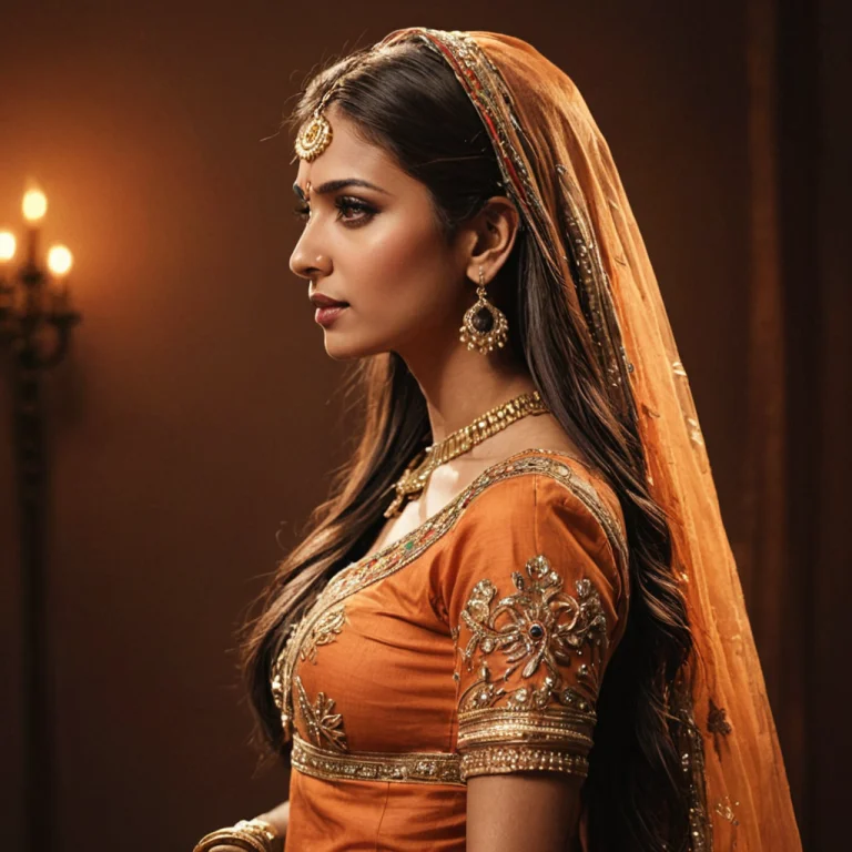 Vivekamarisvoss,right Profile View, 1 Indian Woman,long Face...