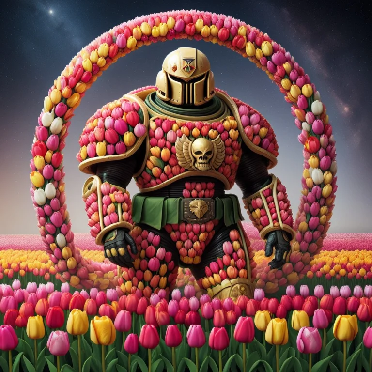 Jaynl-tm, A Spacemarine Made Of Tulips,