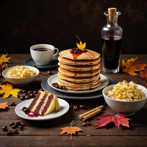 Foodautumnleaves, Product Photography Of A Cup Of Coffee, Su... — SDXL AI Prompt: foodautumnleaves, product photography of a cup of coffee, Surrounded by scattere...