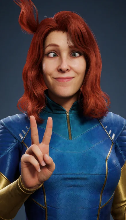 Jgrey, 3d Render, Jean Grey Half Body From The Waist Up, Stu...