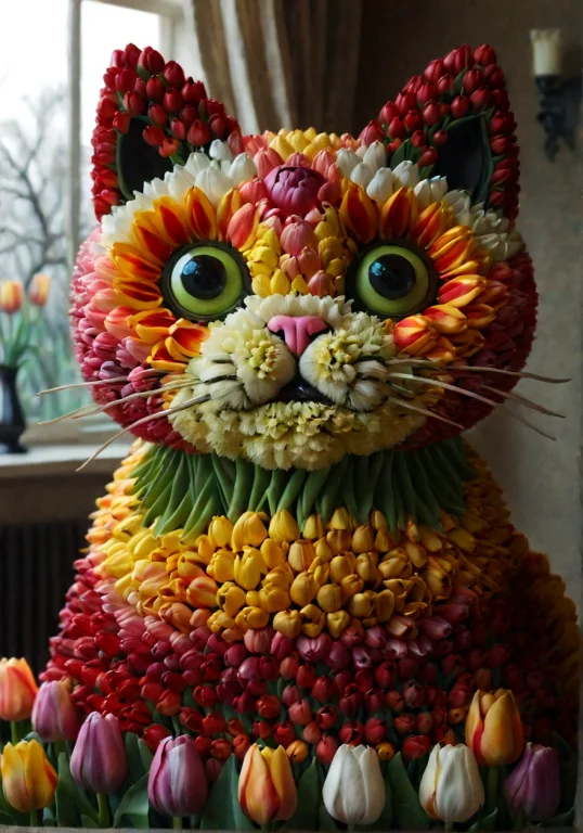 Horror-themed Jaynl-tm, Made Of Tulips, A Majestic Kitty Mad...