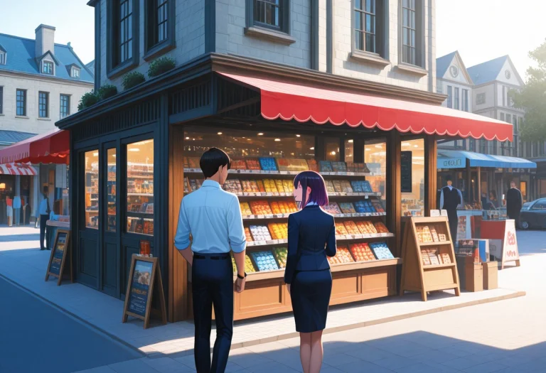 A Man Talks To A Girl In A Business Dress Face To Face, Two...