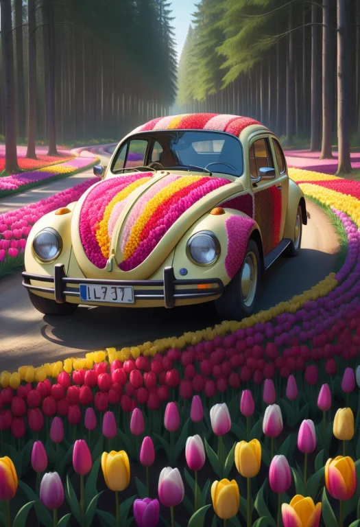 Masterpiece, Best Quality, Absurdres, Jaynl-tm, A Vw Bug Mad...