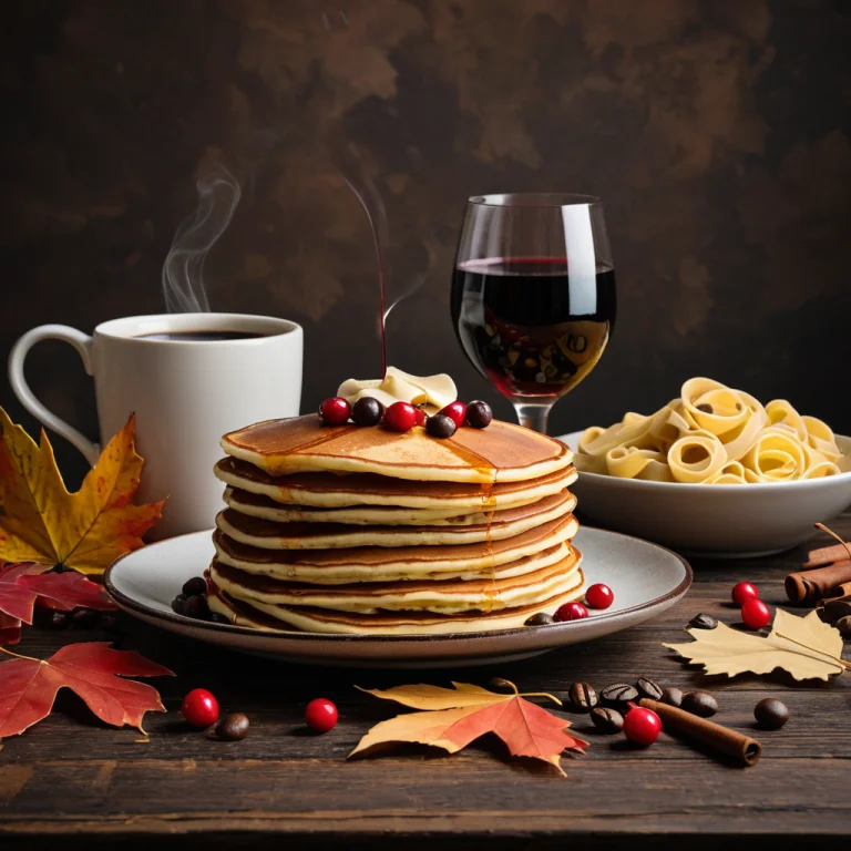 Foodautumnleaves4, Product Photography Of A Stack Of Pancake...