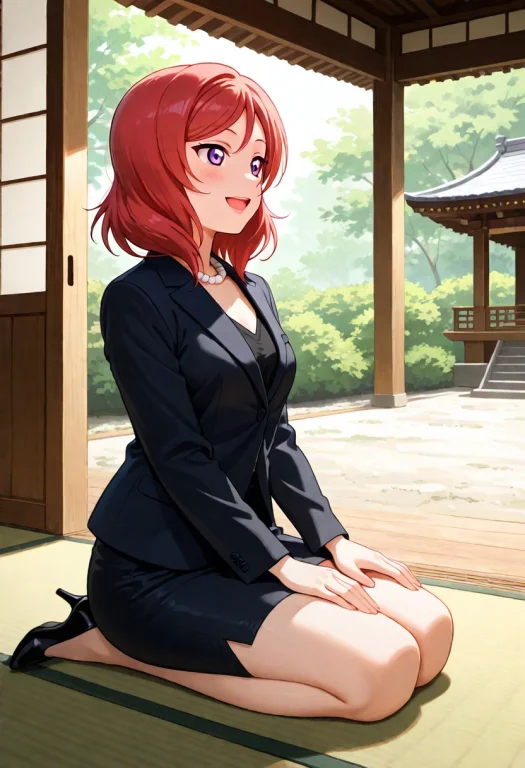 Masterpiece, 1girl, Love Live Nishikino Maki, Black Blouse,...