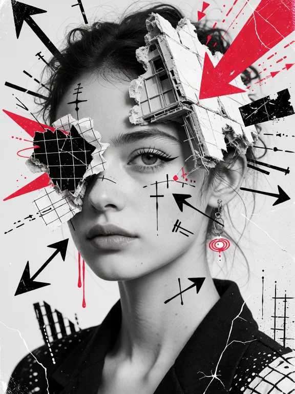 A Striking Editorial Portrait, A Stark Architectural Fragmen...