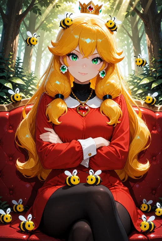 Princess Daisy From Super Mario, Human, Long Voluminous Gold...