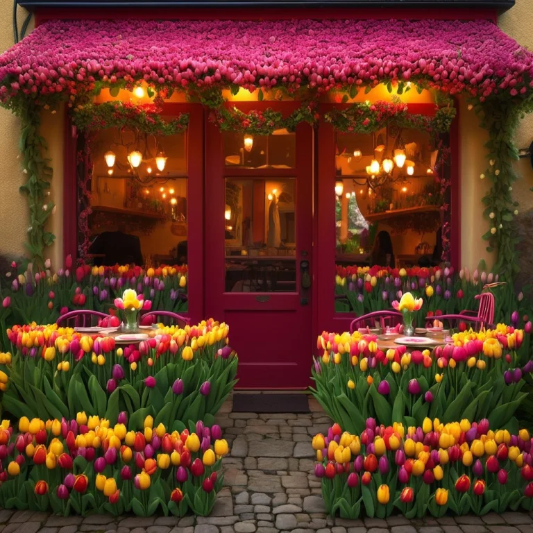 A Cozy European Cottage Caf Structurally Composed Entirely O...
