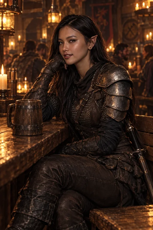 A Realistic And Detailed Fantasy Portrait Photo Of A Pretty,...
