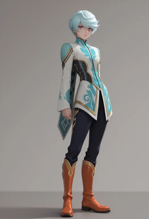 Masterpiece, Best Quality, Orange And Purple Checkered Jacke...