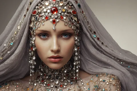 Loraethereal Aensland0.0,ethereal Asdxohnxs. Woman,, His Hea... — SDXL AI Prompt: ,ethereal asdxohnxs. woman,, his head covered in jewels,,asdxohnxs. extremely hi...