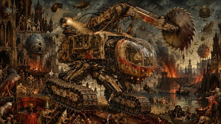 Imposing Sly, Excess Intricate Machinery And Complex Mechani...