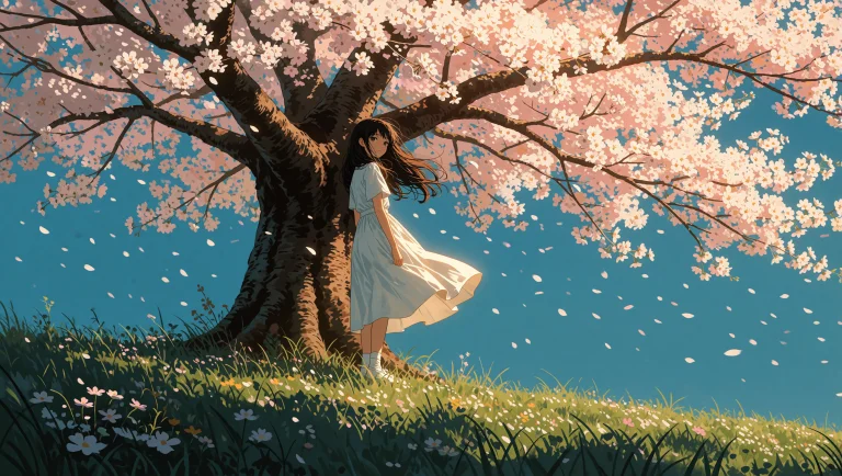 A Medium Full-body View Of A Girl With Long Dark Hair And A...