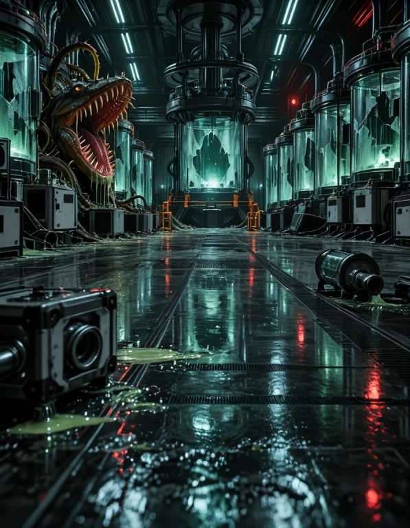 Scifi H0rr0r, Photorealistic, The Same Dna Laboratory Contai...