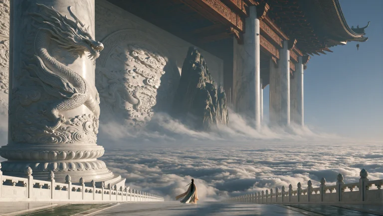 Shenhuastylea Colossal Ancient Chinese Heavenly Gate Floatin...
