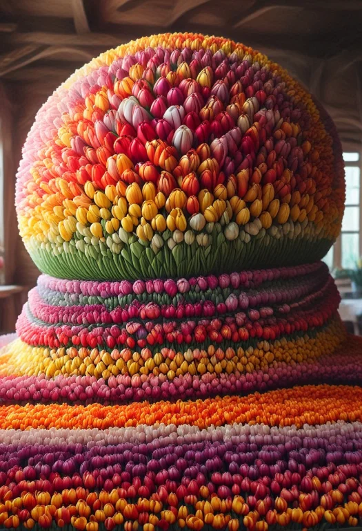 Jaynl-tm, Made Of Tulips, A Home Bathroom Made Entirely Of T...