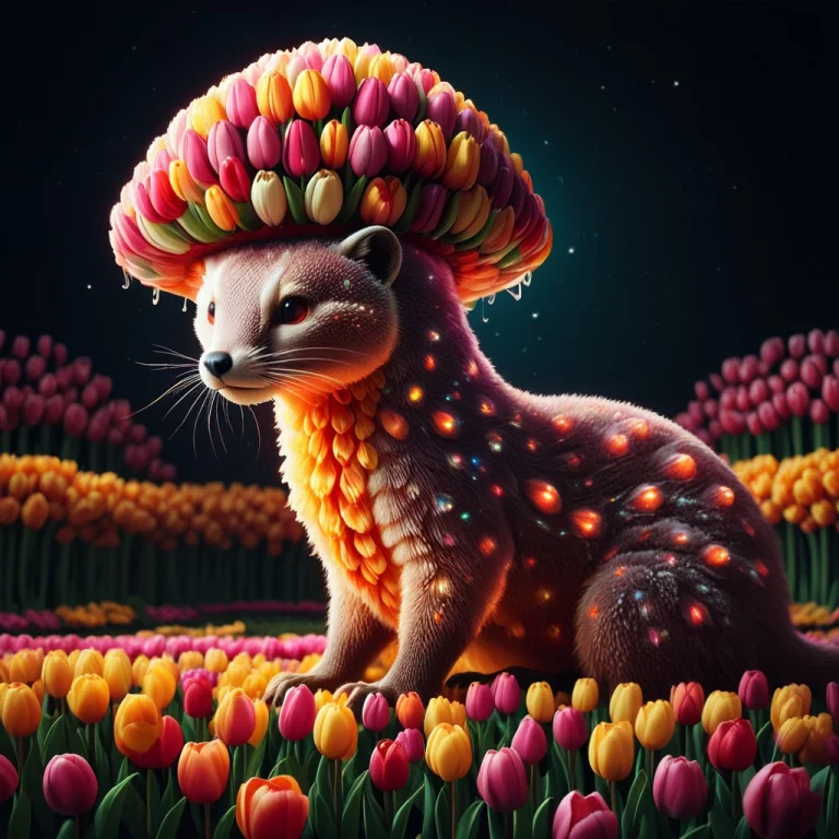 Jaynl-tm, Glowing Dapper Space Jelly Fish Hat Made Of Tulips...