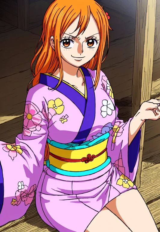 1girl, Wanostyle, Nami, Masterpiece, Best Quality, Extremely...