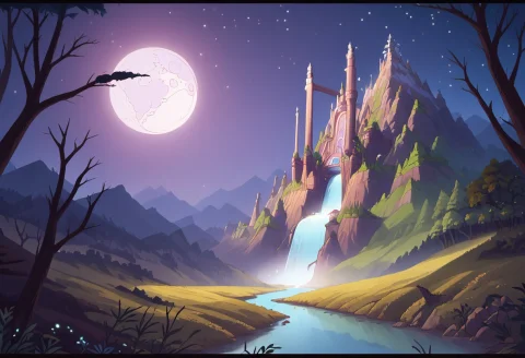 A Breathtaking Anime Fantasy Landscape Beyond Imagination, A... — Stable Diffusion AI Prompt: A breathtaking anime fantasy landscape beyond imagination, a vast emerald valley...
