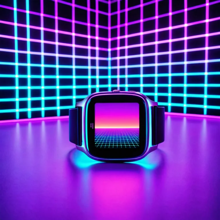 Loratechneongridv10.80, Techneongrid, A Smartwatch In Front...