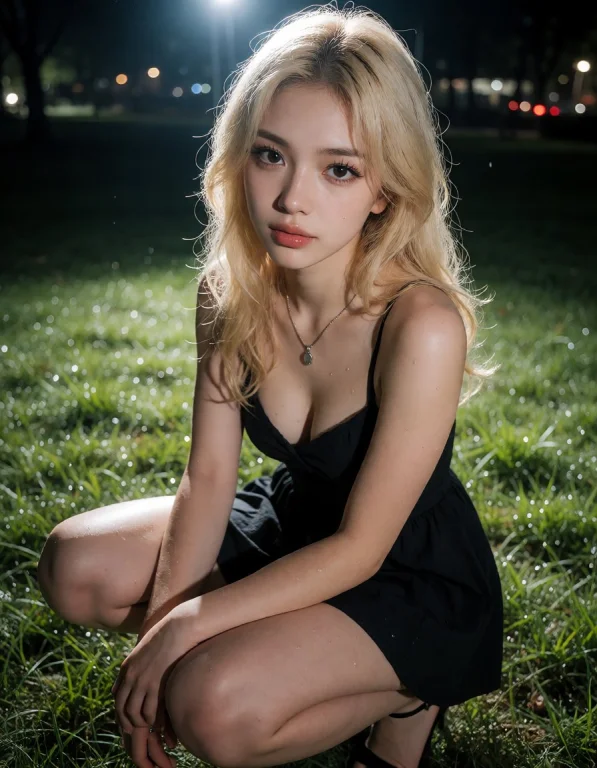A Korean Woman In Her Early Twenties Possesses Light Brown E...