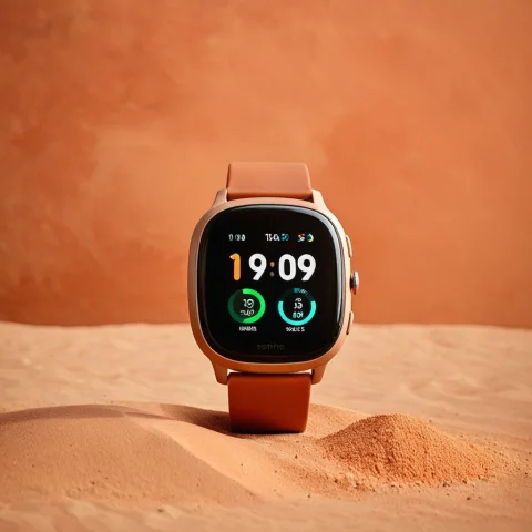 Loratechearthtonev10.80, Techearthtone, A Smartwatch On A Wa... — SDXL AI Prompt: , techearthtone, a smartwatch on a warm terracotta and sand earth-tone backdrop,...