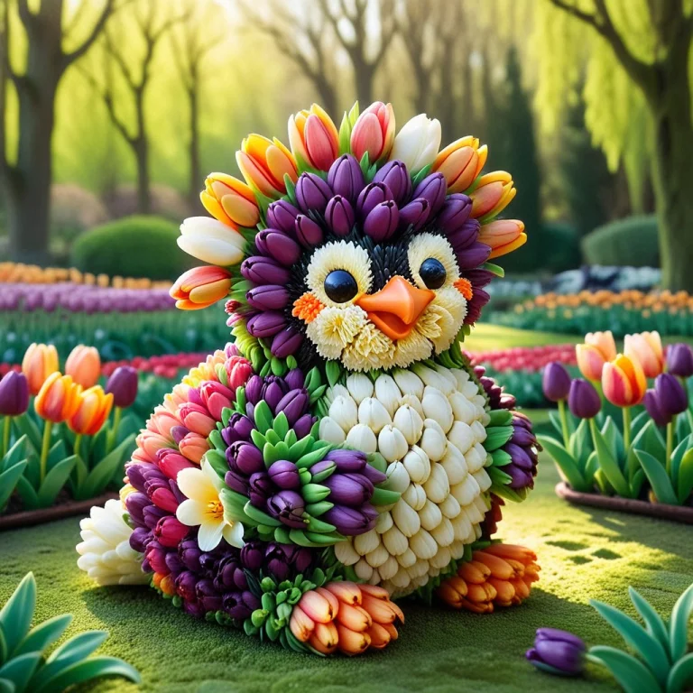 Jaynl-tm, Made Of Tulips, Made Of Flowers A Cute, Chubby Pen...