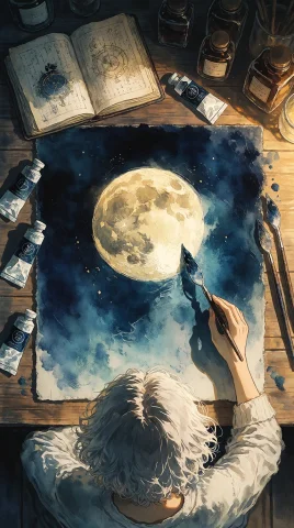 Njsw33t,zidiusart,studio Ghibli Dark Fairytale, An Overhead... — Stable Diffusion AI Prompt: @NJSW33T,zidiusArt,Studio Ghibli Dark Fairytale, An overhead top-down flat-lay v...